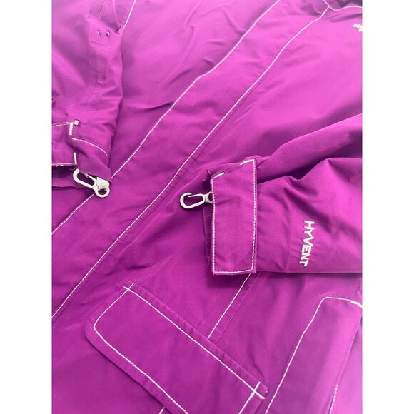 The North Face Girls Heatseeker Jacket Hooded Winter Coat Purple Large L (14/16) - Picture 3 of 10